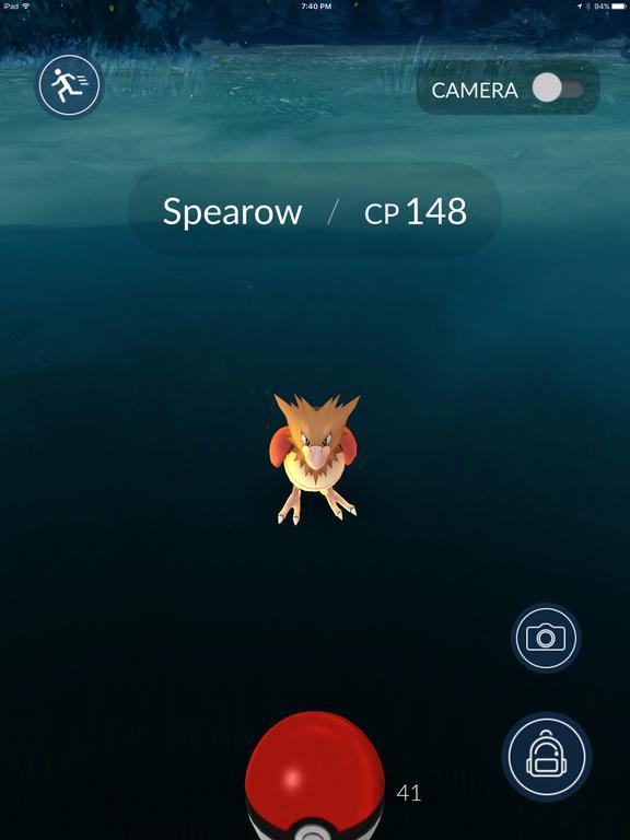 Cena do jogo Pokémon GO