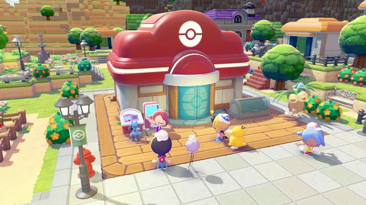 Cena do jogo Pokémon Pokopia