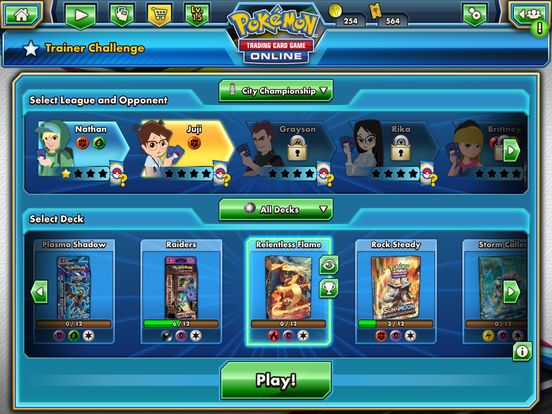 Cena do jogo Pokémon TCG