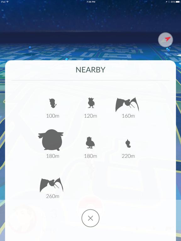 Cena do jogo Pokémon GO
