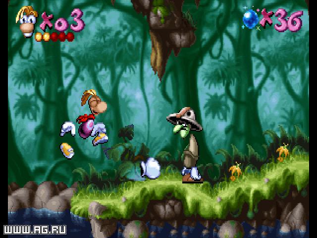 Cena do jogo Rayman