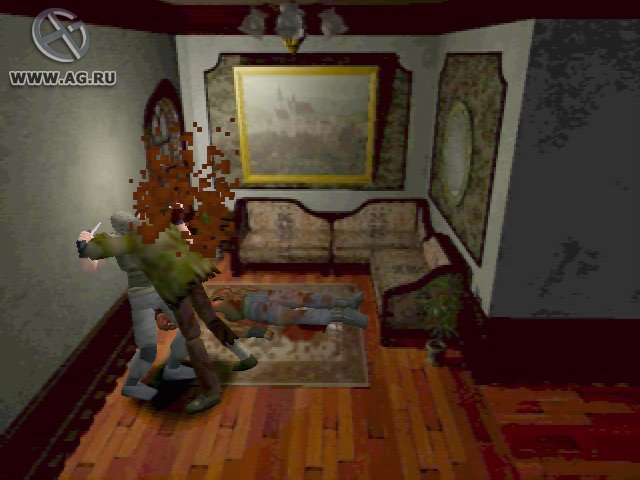 Cena do jogo Resident Evil