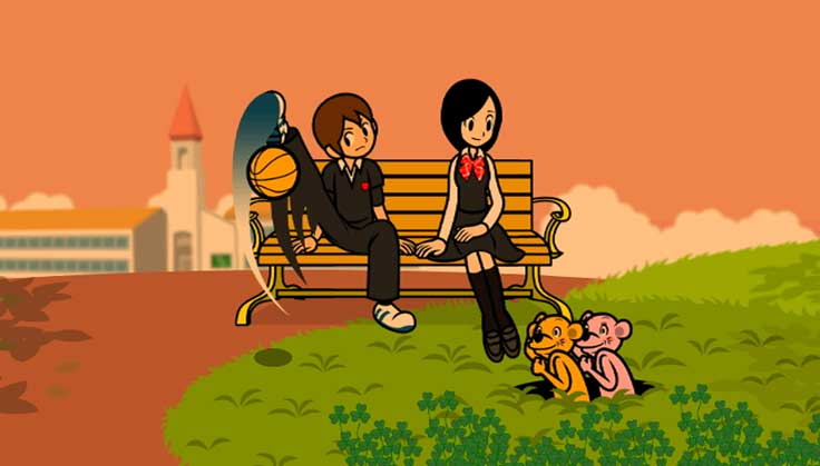 Cena do jogo Rhythm Heaven Groove