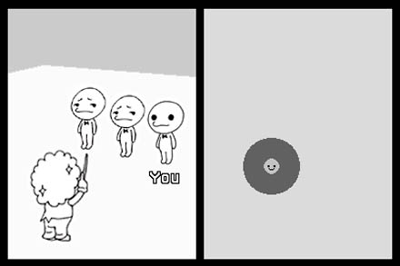 Cena do jogo Rhythm Heaven Groove