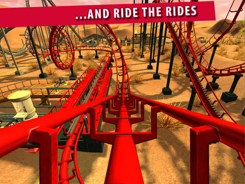 Cena do jogo RollerCoaster Tycoon 3