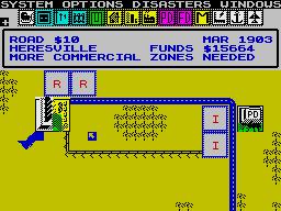 Cena do jogo SimCity