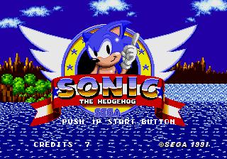 Cena do jogo Sonic the Hedgehog