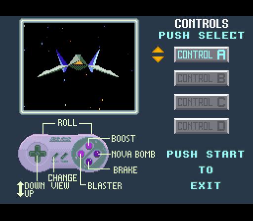 Cena do jogo Star Fox