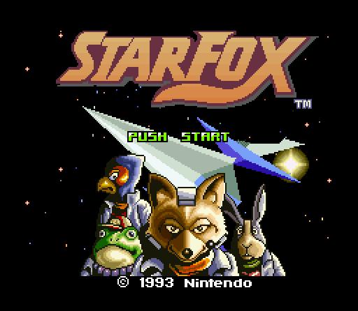 Cena do jogo Star Fox