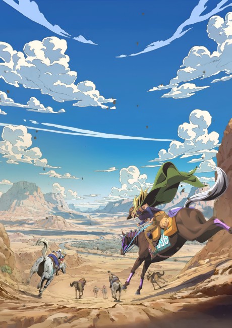 Cena do anime Steel Ball Run