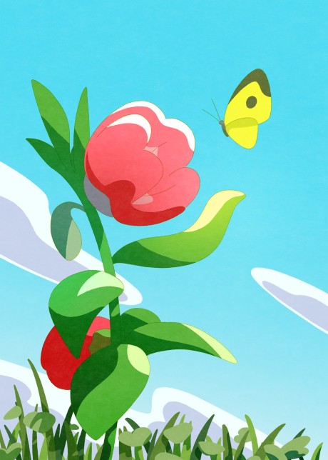 Cena do anime The Last Blossom