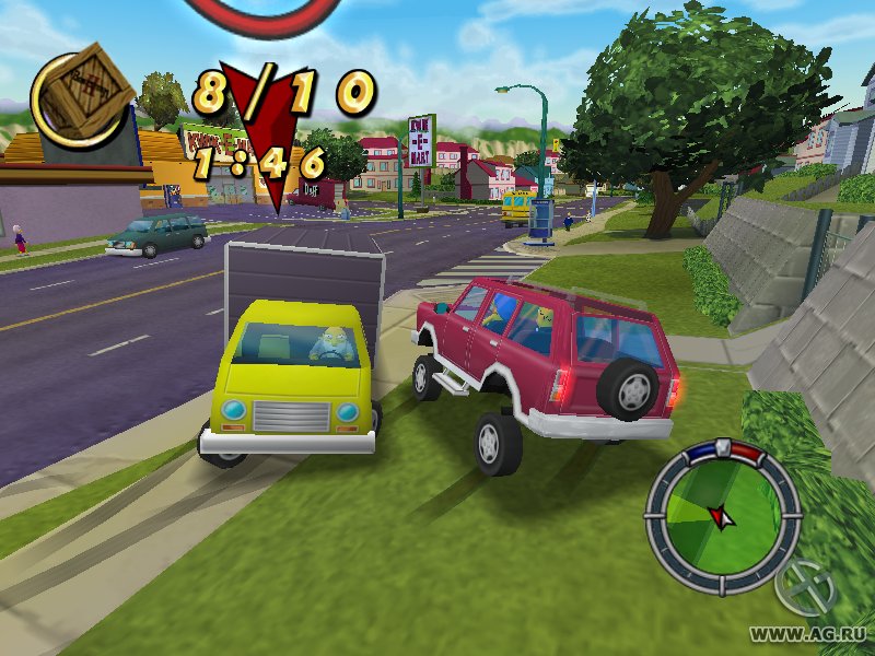 Cena do jogo The Simpsons: Hit & Run