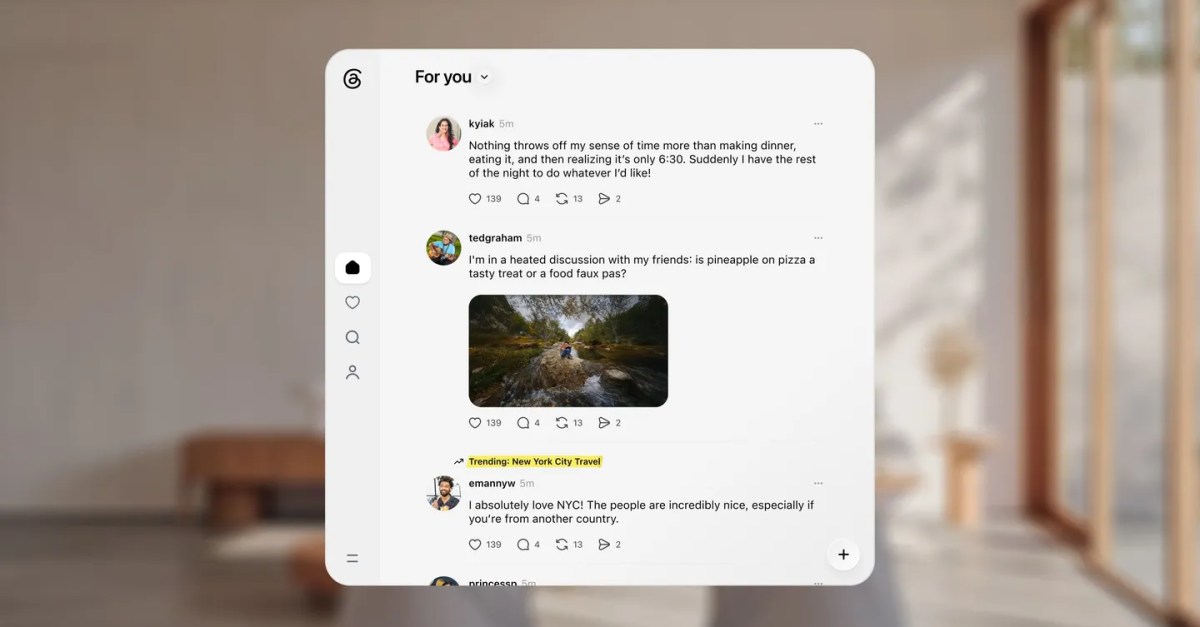 Imagem ilustrativa: Threads no Quest: 7 motivos que podem mudar sua experiência social em VR