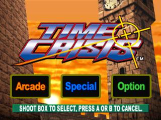 Cena do jogo Time Crisis