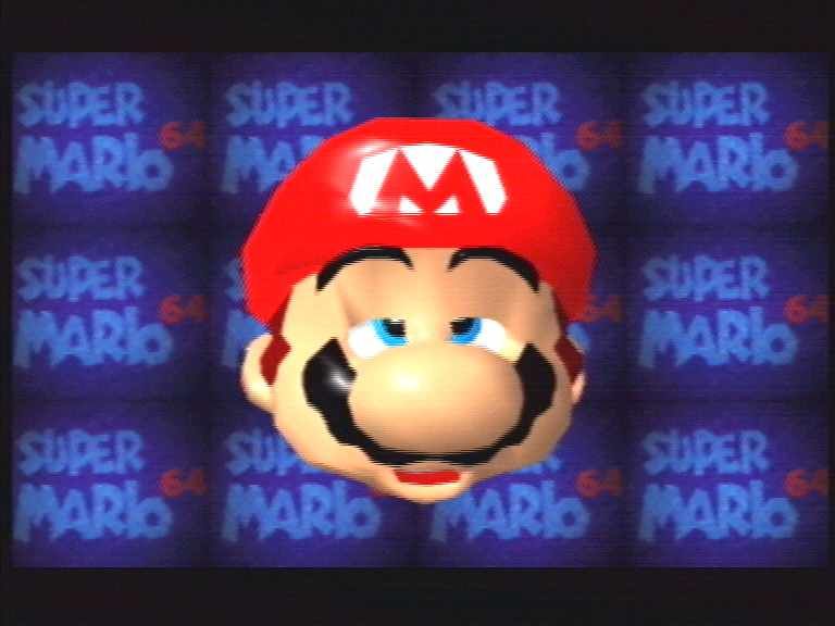 Cena do jogo Super Mario 64