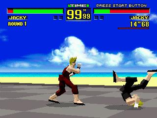 Cena do jogo Virtua Fighter