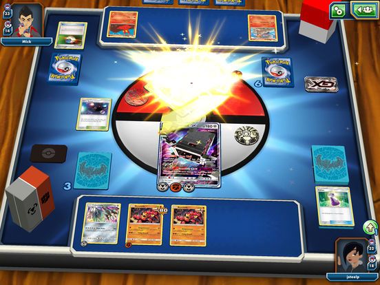 Cena do jogo Pokemon TCG