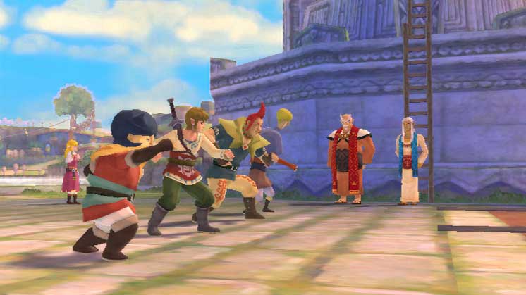 Cena do jogo The Legend of Zelda
