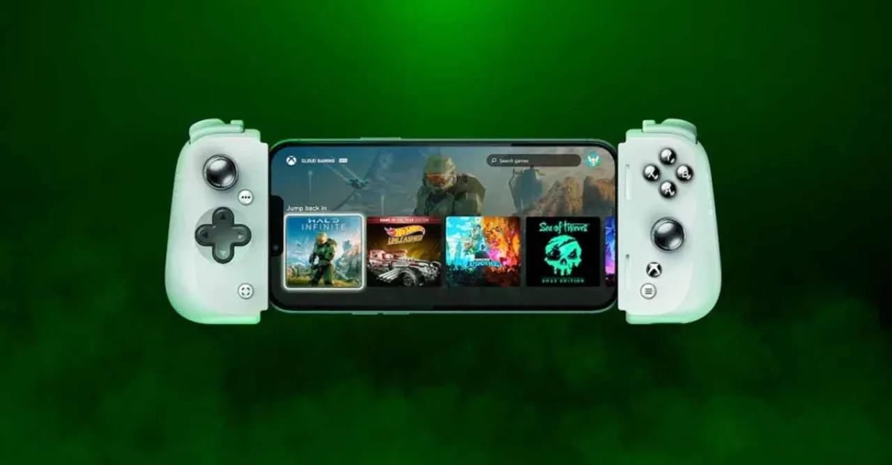 Imagem ilustrativa: O controle Kishi V2 da Razer ganha uma edição Xbox com cores temáticas