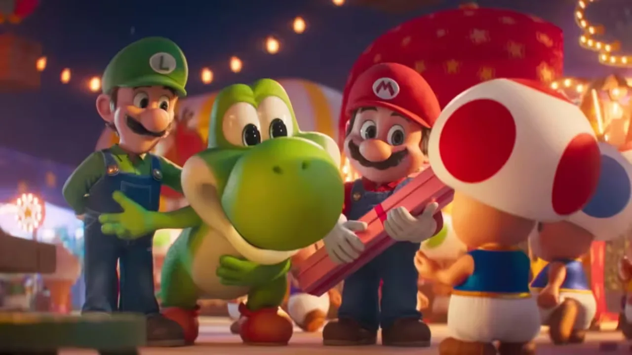 Imagem ilustrativa: Yoshi Aparece no Novo Trailer do Filme Super Mario Galaxy, Revela Estreia em 1º de Abril