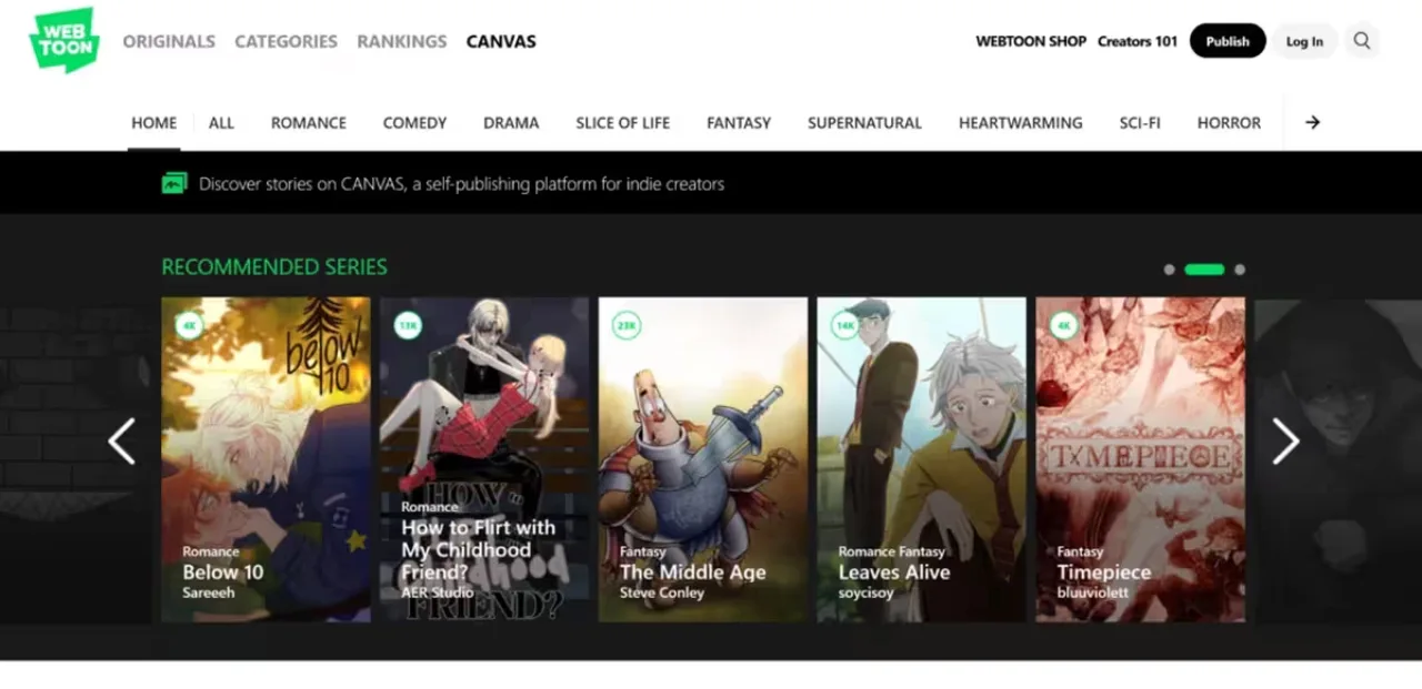 Imagem ilustrativa: Nova plataforma CANVAS do WEBTOON: o que muda para os criadores de conteúdo?
