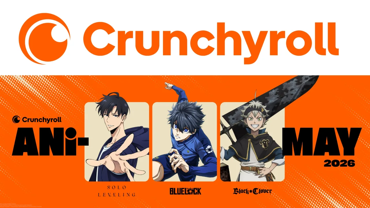 Imagem ilustrativa: Crunchyroll prepara o "Ani-May 2026": um mês inteiro de celebração global com streaming, games e eve