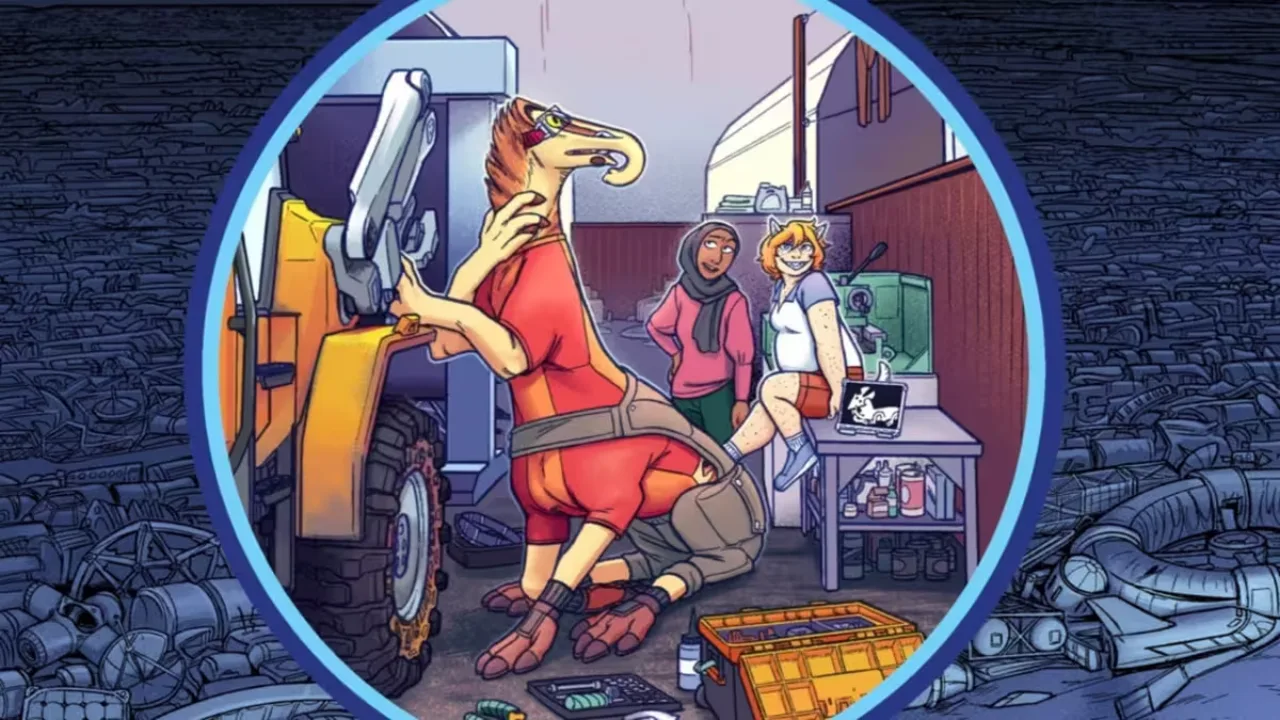 Imagem ilustrativa: De outro mundo: a aclamada graphic novel de ficção científica "Runaway to the Stars" chega ao Kickst
