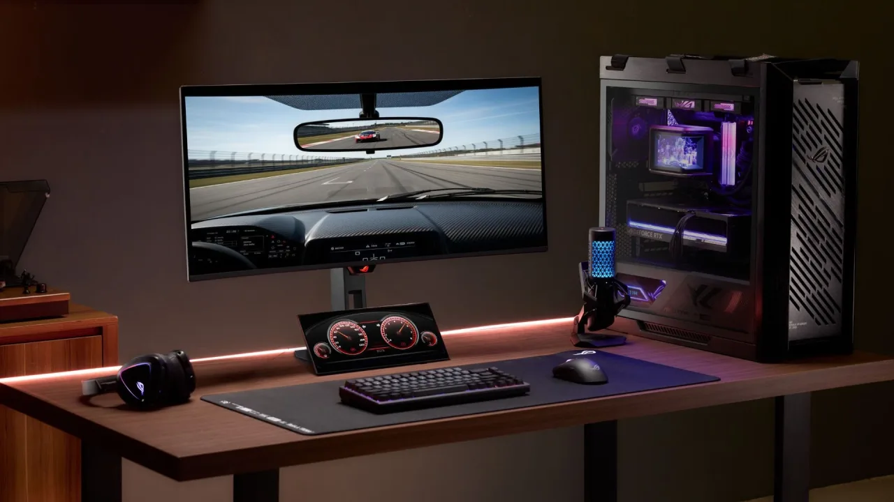 Imagem ilustrativa: Asus desafia a Elgato e lança sua própria tela touchscreen secundária para criadores